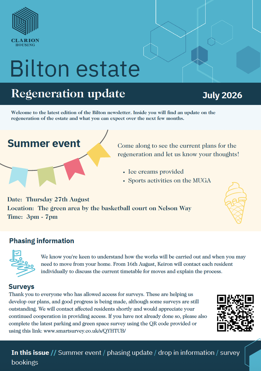 Front page of July Update